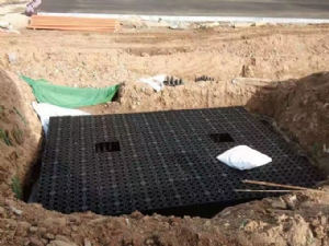 雨水收集模块施工